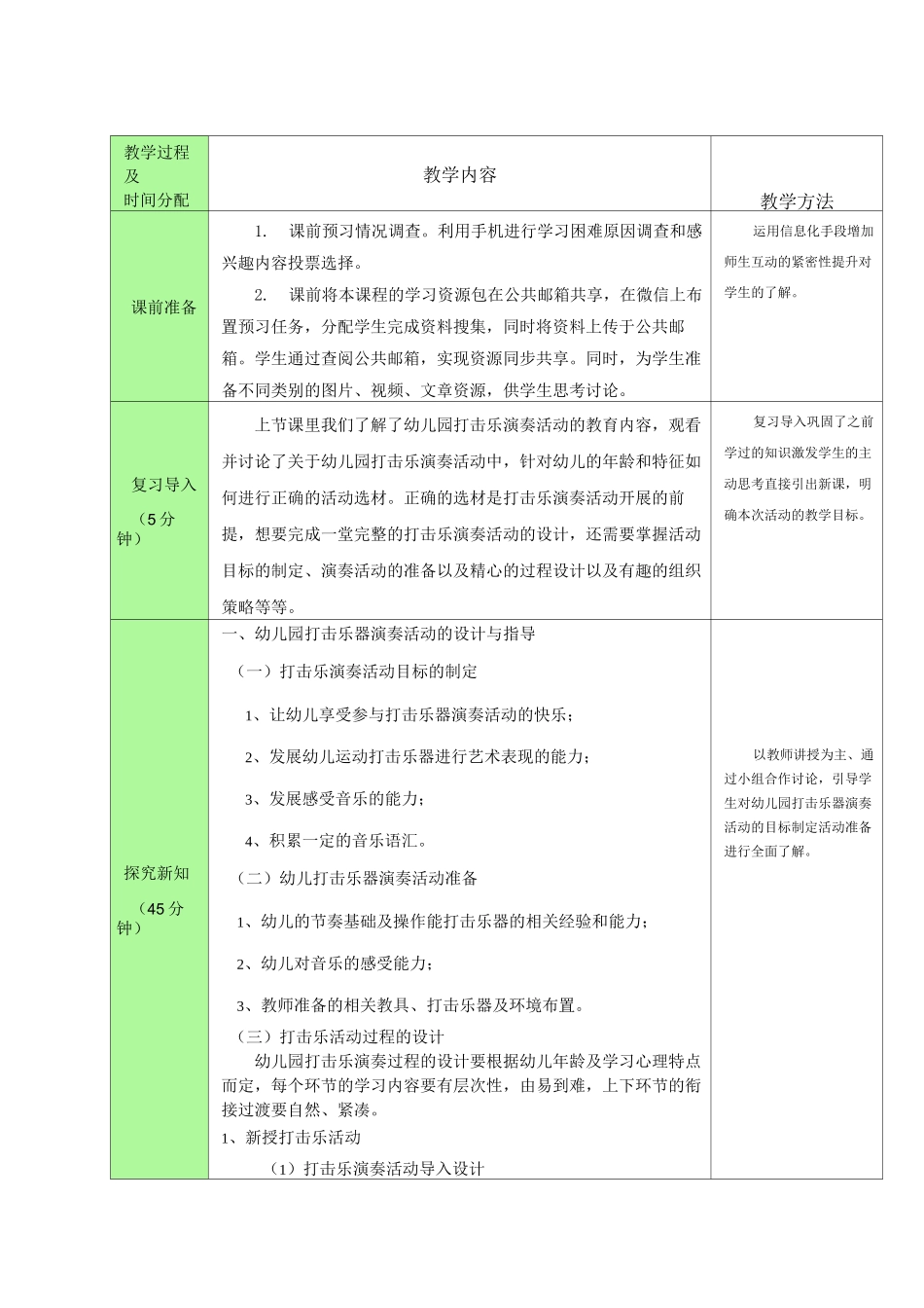幼儿园打击乐演奏活动的设计与指导 教案 (二)_第2页