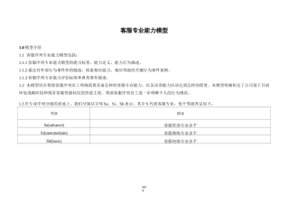 24客服能力模型