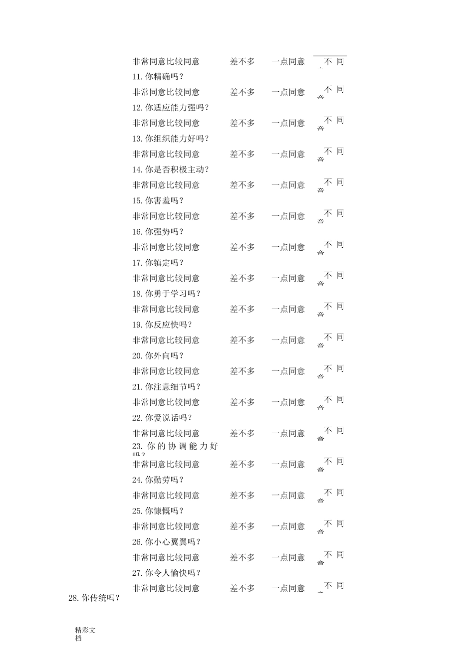 PDP职业性格测试(五种动物类型测试性格)_第2页