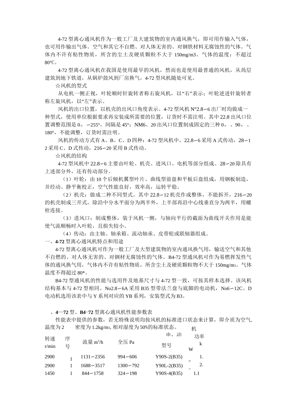 4-72风机介绍_第1页