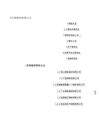 (完整版)宝钢集团组织及架构图范文
