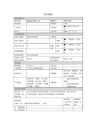 配送业务人员