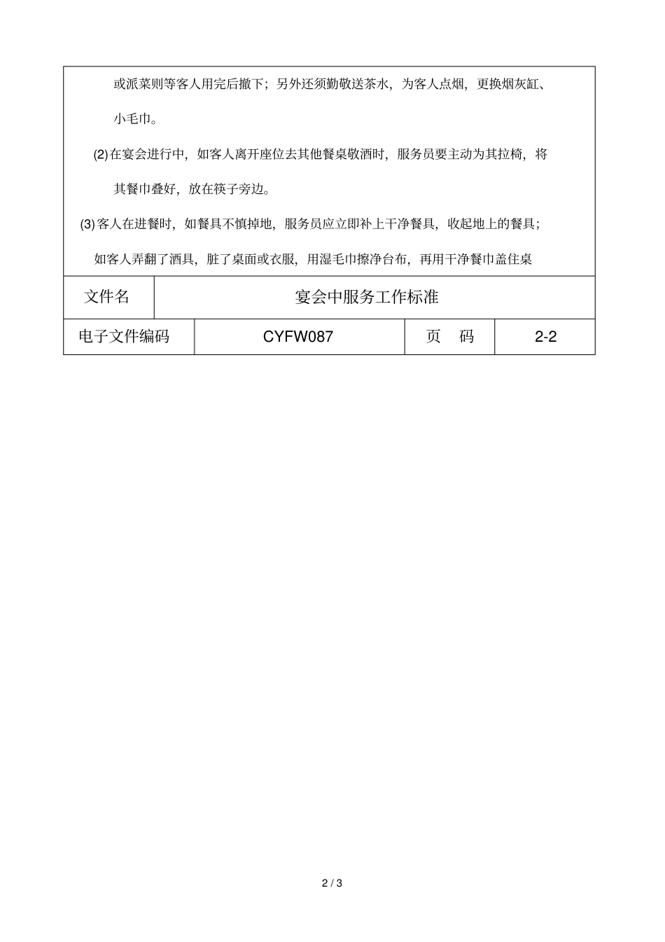 酒店宴会部各岗位职责及工作标准概述_第2页