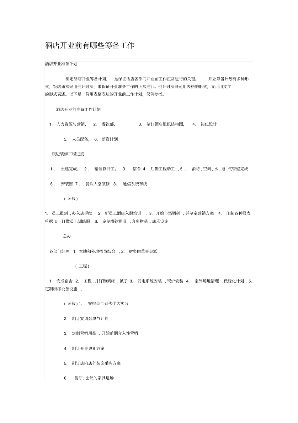 酒店开业前准备_第1页