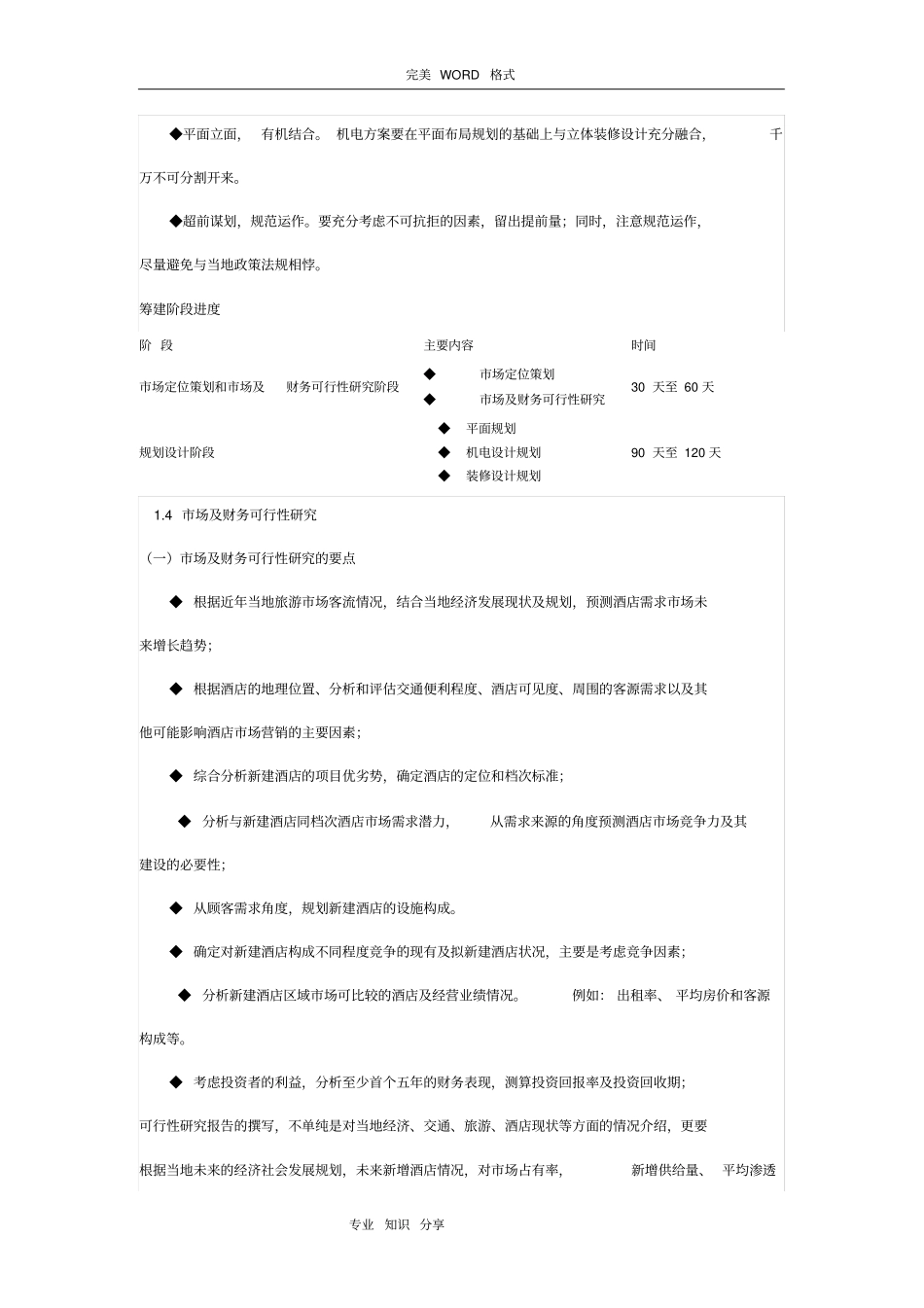 酒店筹建筹备运作方案说明_第3页