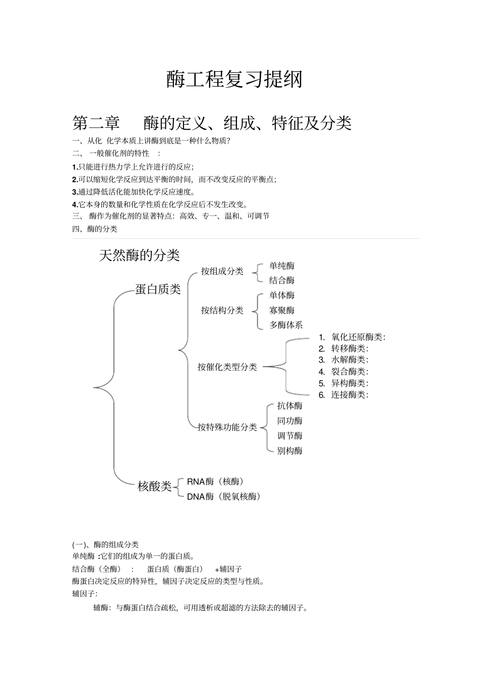 酶工程复习提纲2009_第1页