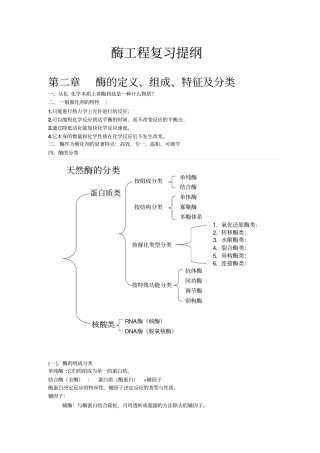 酶工程复习提纲2009