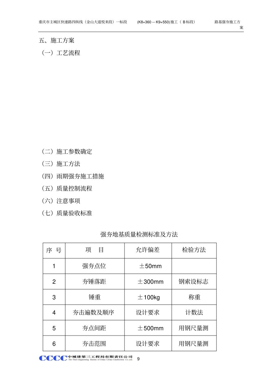 重庆某城快速路工程路基强夯施工方案_第3页