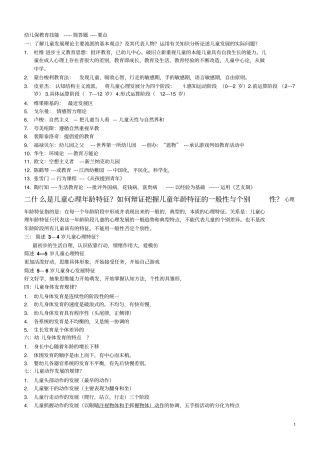 重点简答论述题