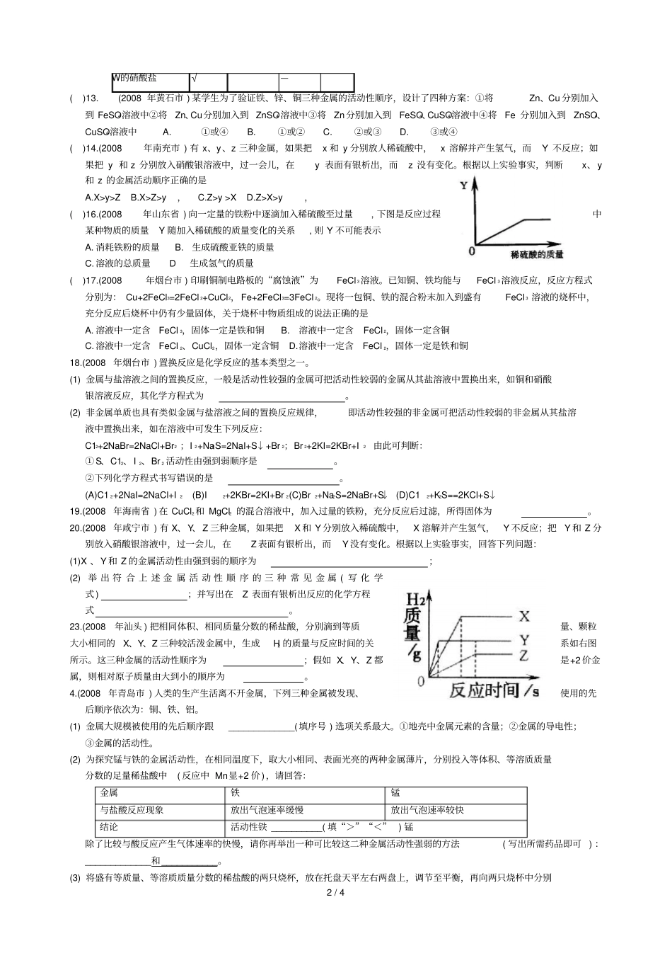 金属和金属材料系统复习_第2页