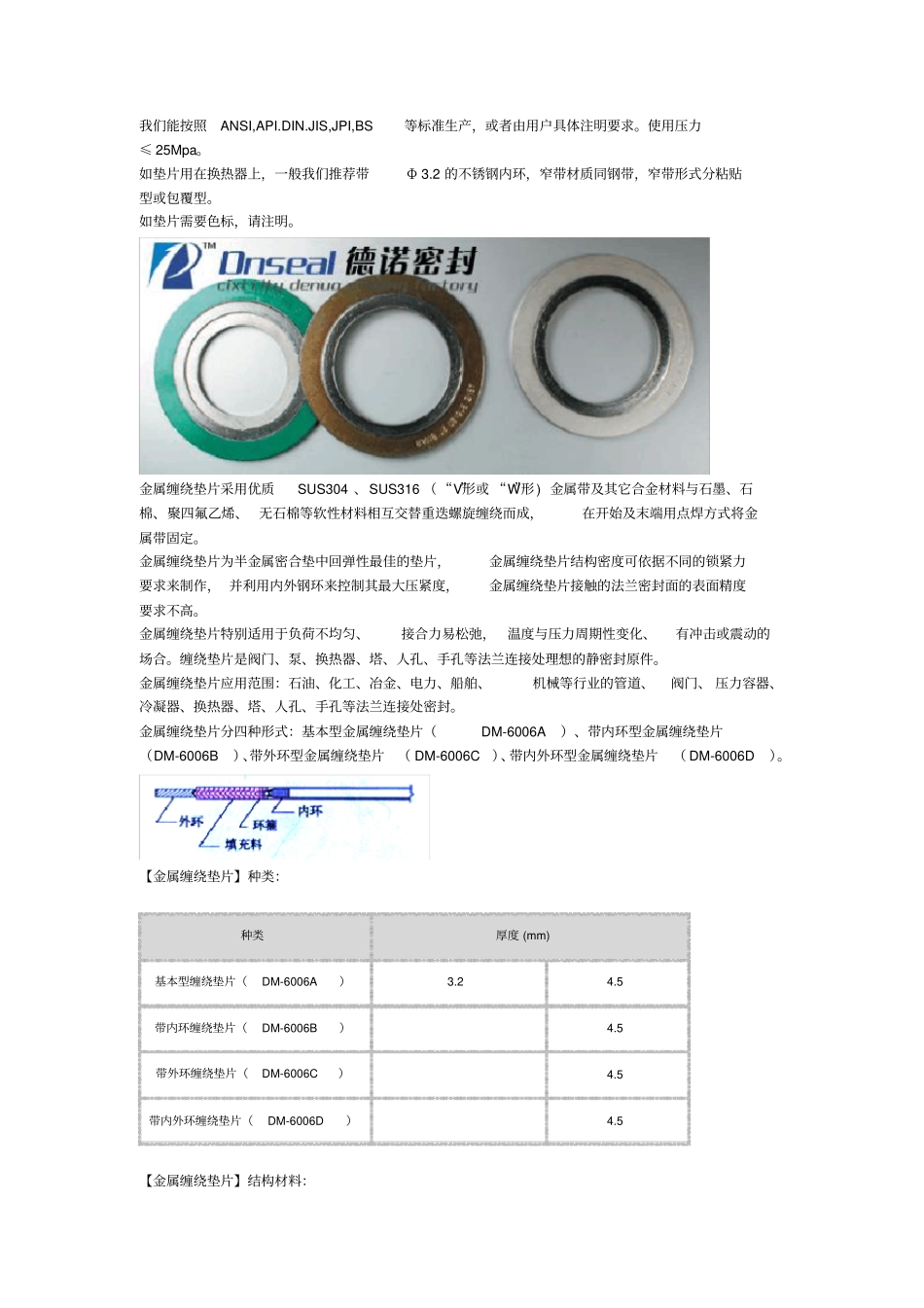 金属缠绕垫片各个参数_第2页
