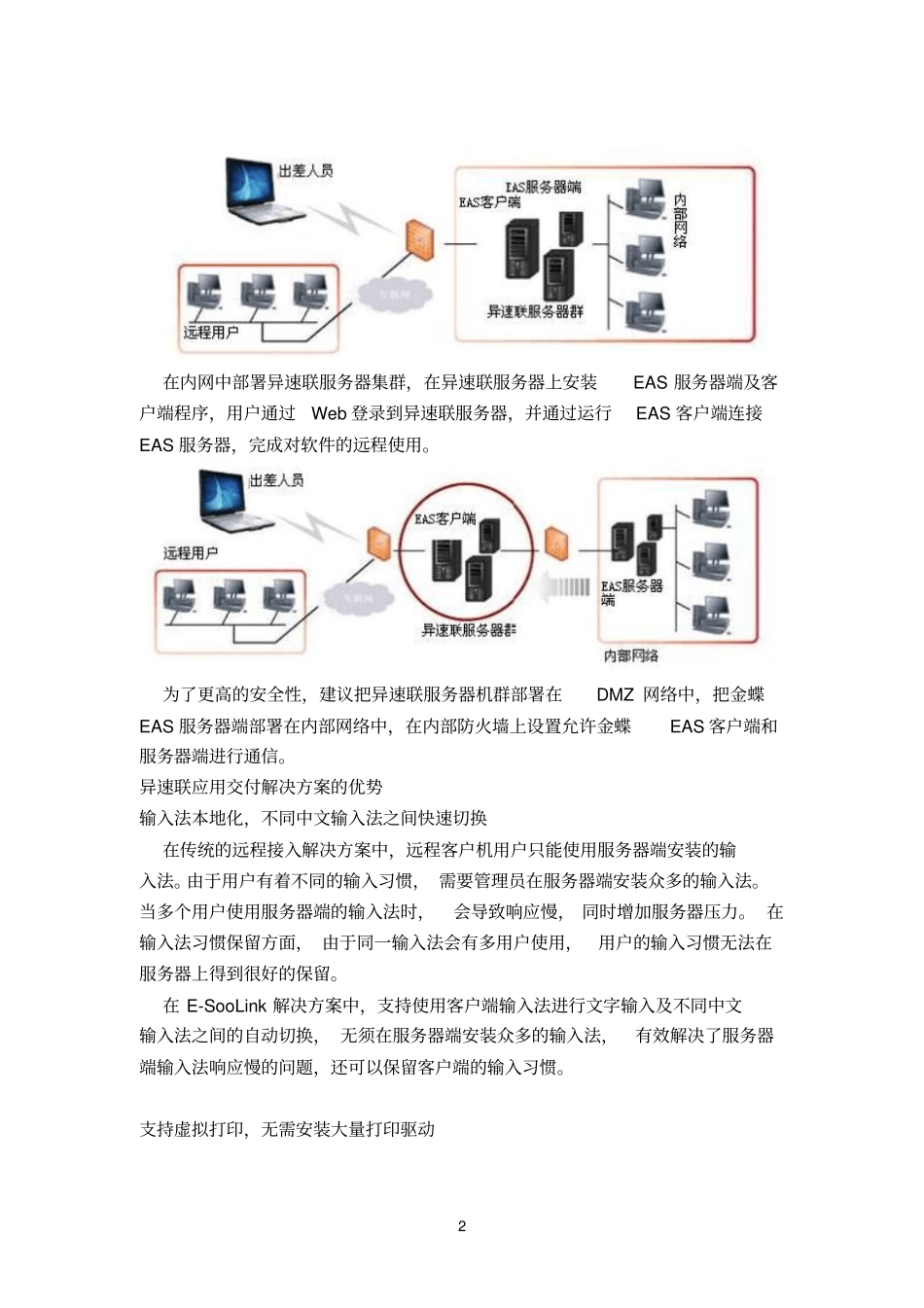 金蝶EAS异速联远程接入解决方案_第2页