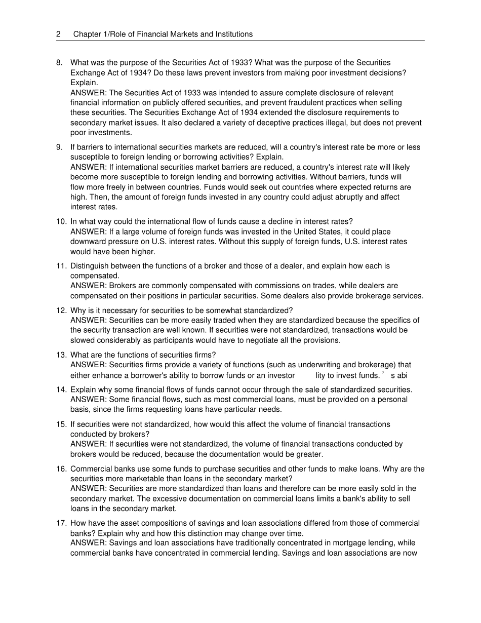 金融场与机构课后习题答案最新_第2页