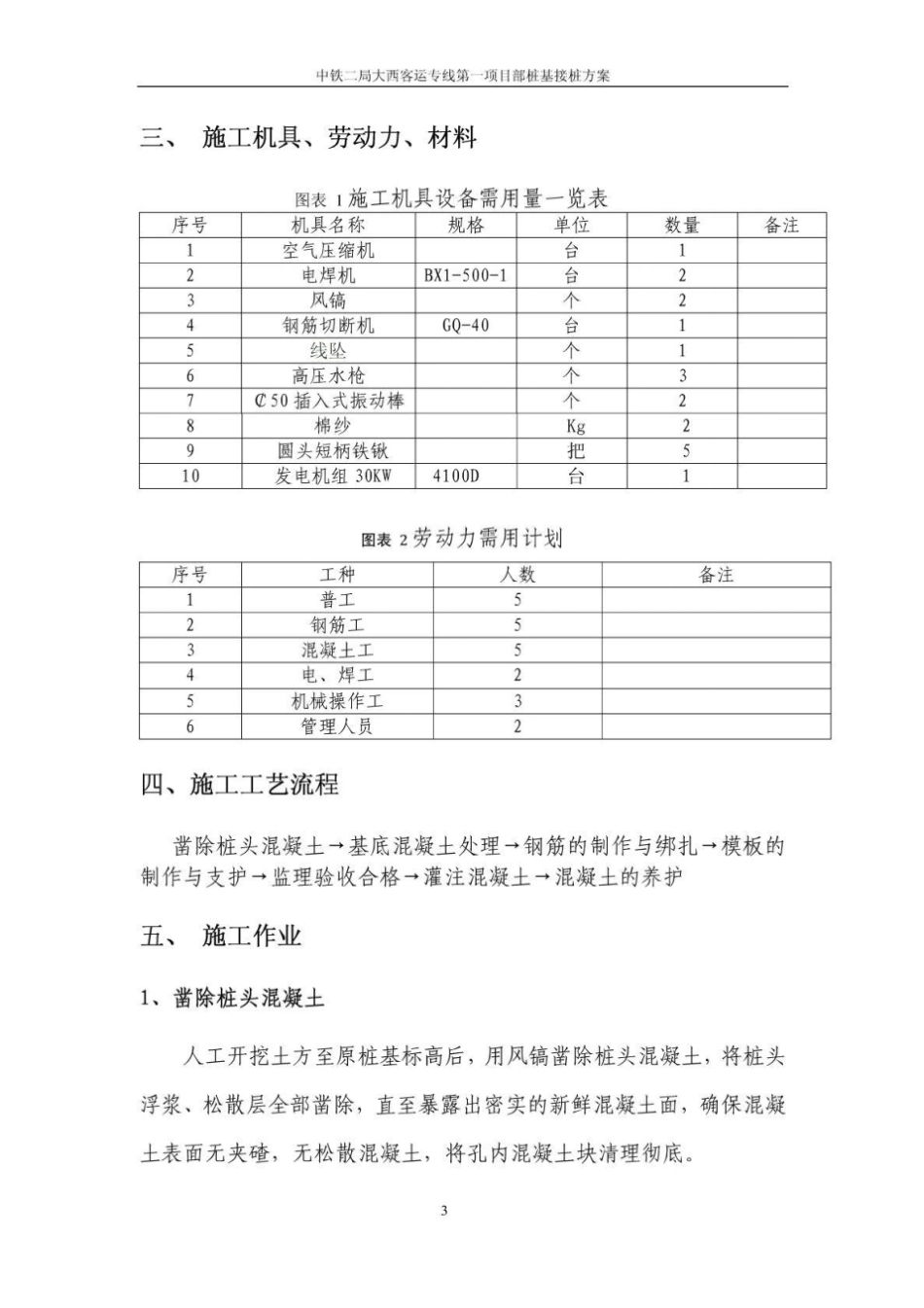 钻孔桩短桩接桩方案史志磊_第3页