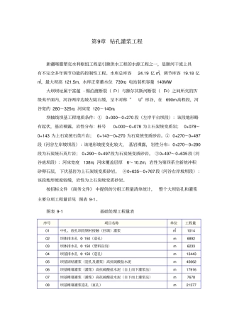 钻孔灌浆工程施工