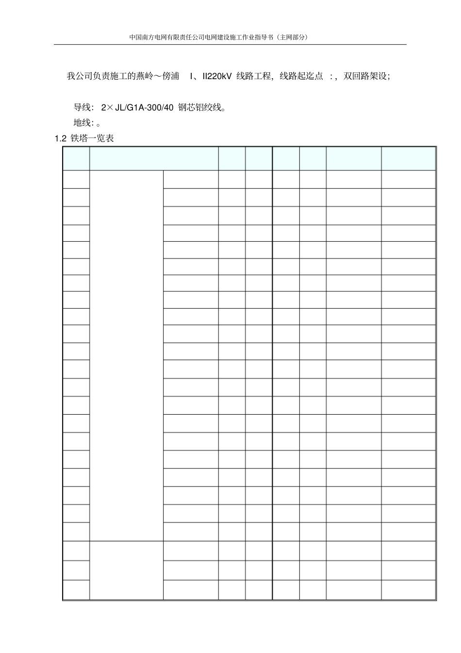 铁塔内拉线组立施工作业指导书1171_第2页