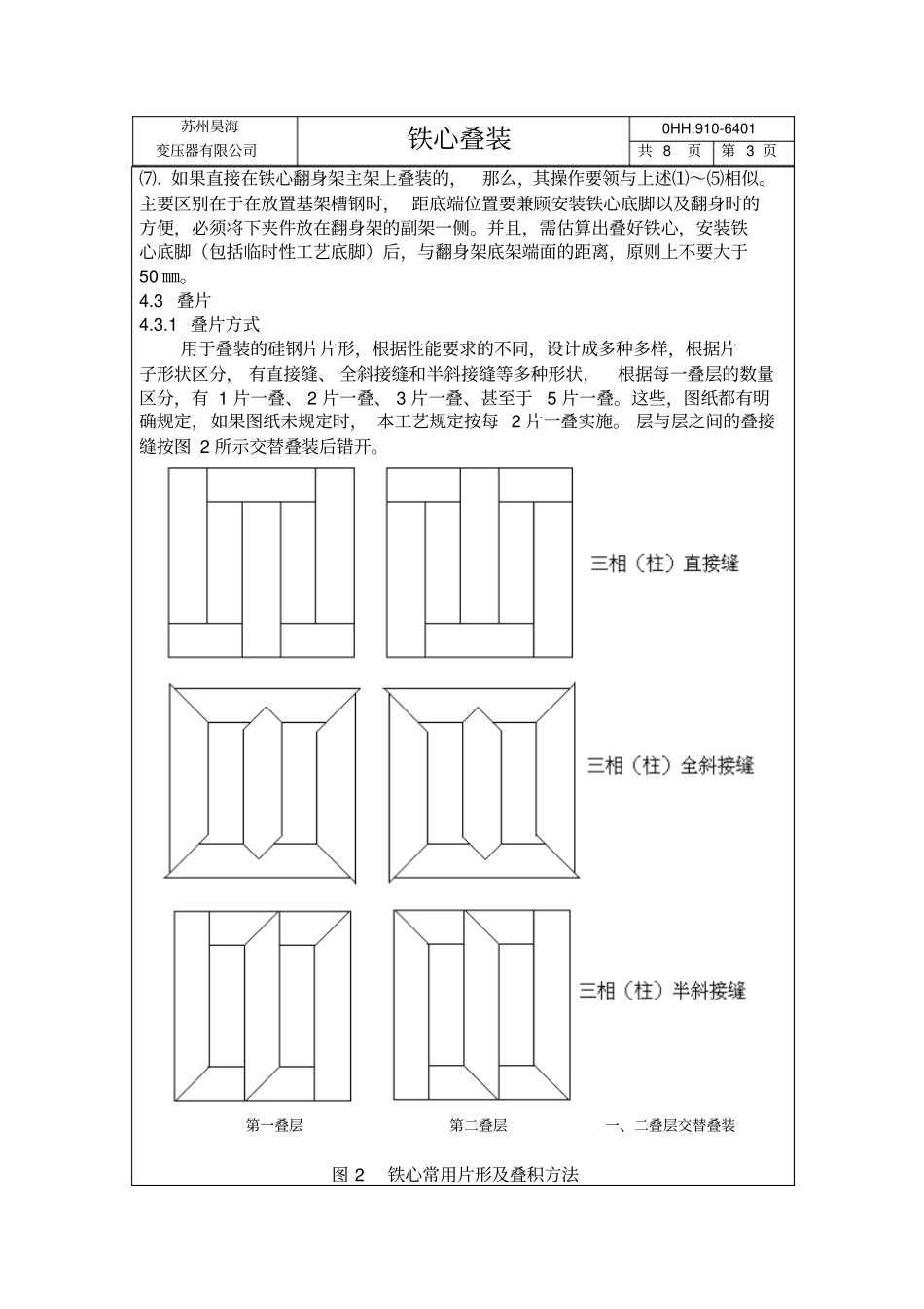 铁心叠装工艺汇总_第3页