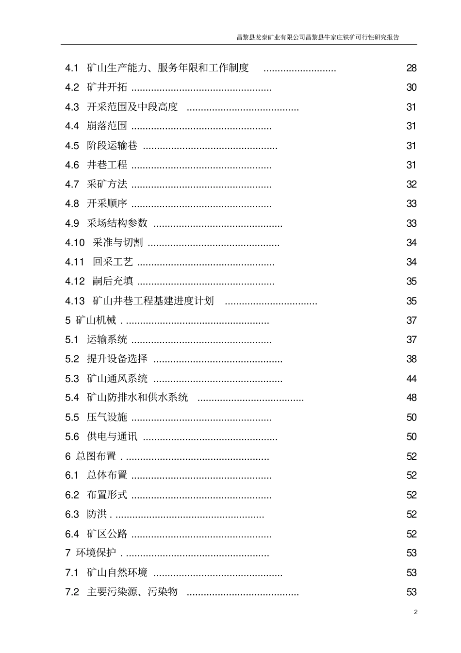 铁矿项目可行性研究报告_第2页