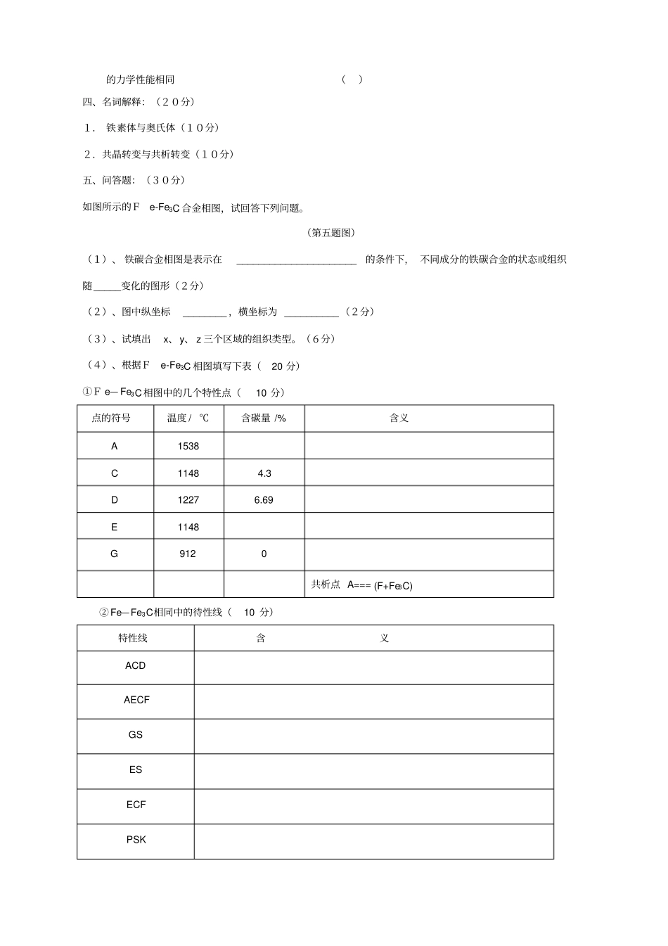 铁碳合金测试题_第2页