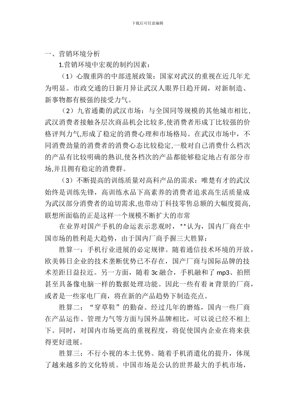 手机公司广告策划书_第2页