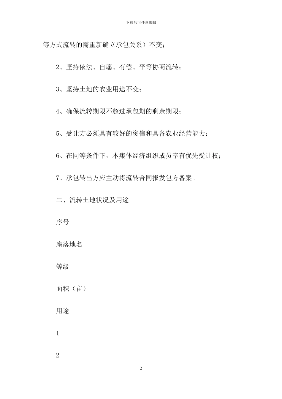 承包经营合同模板集锦8篇_第2页