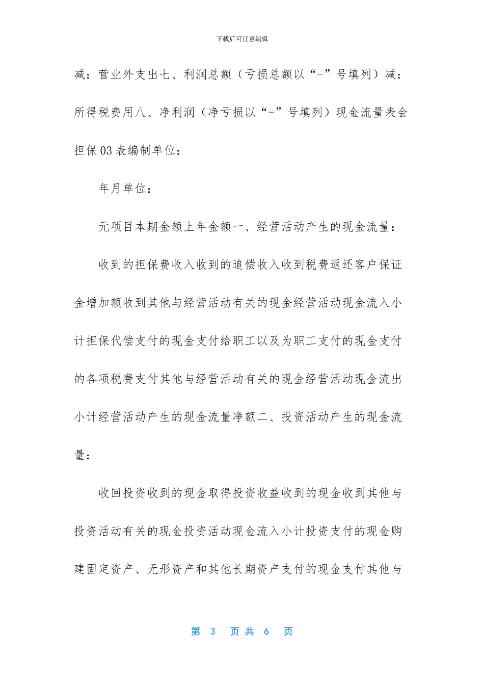 担保公司财务报表模板_第3页