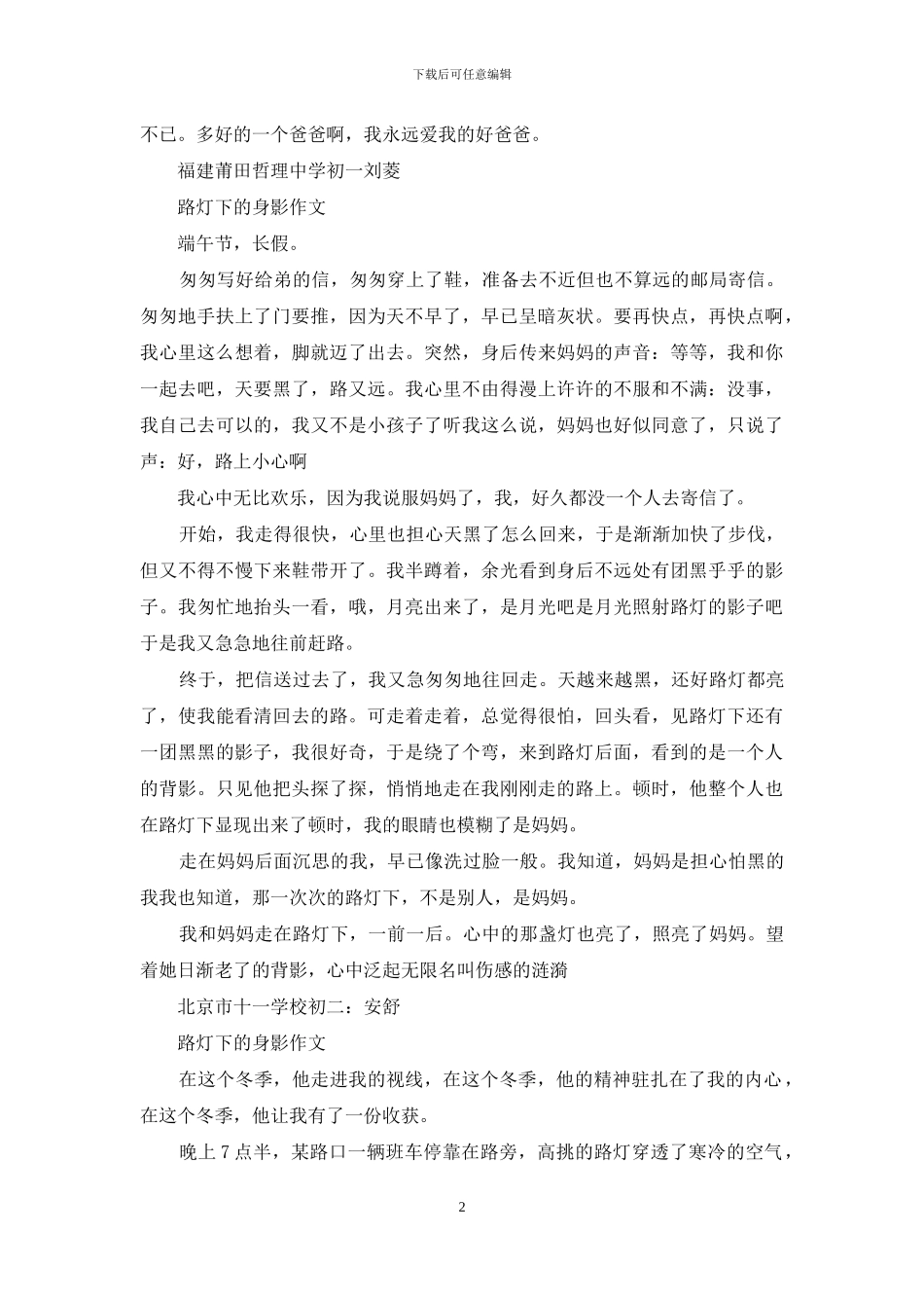 描写路灯的作文_第2页