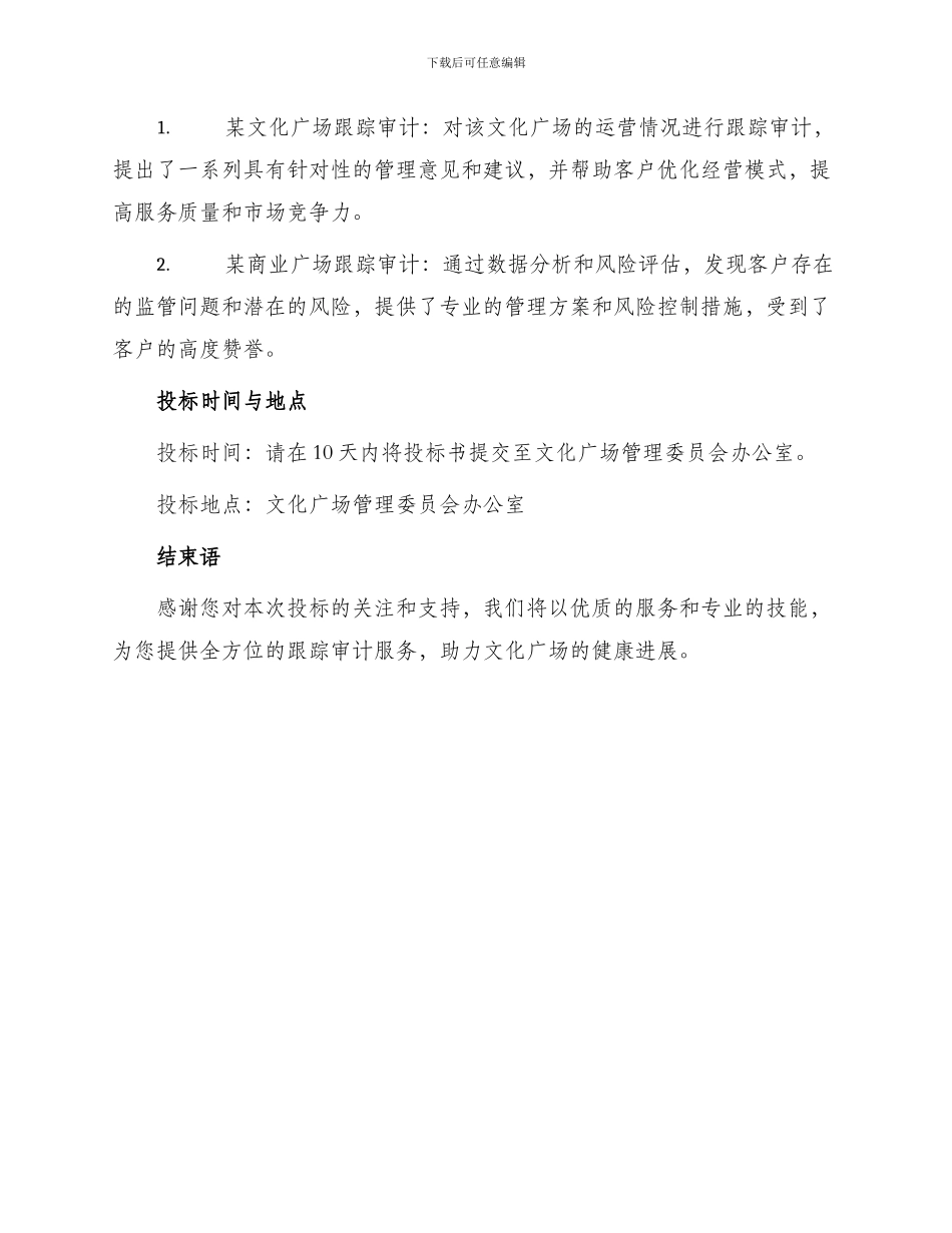 文化广场跟踪审计投标书_第3页