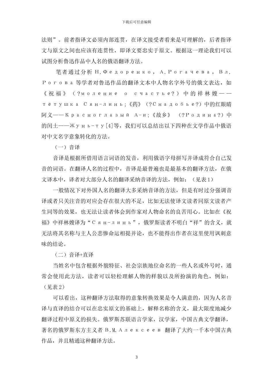 文学作品俄文译本中人名意象转化方法探究_第3页