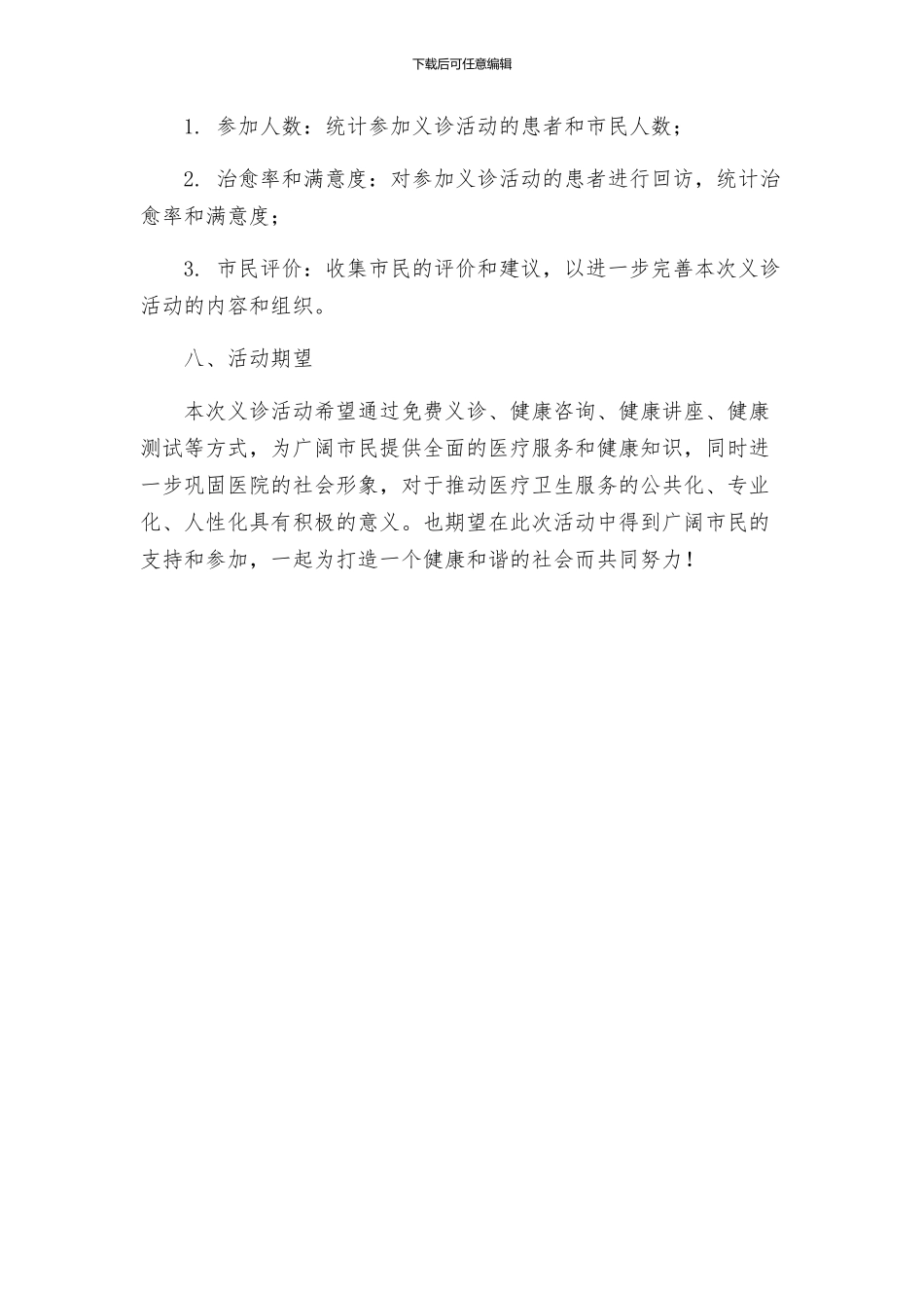 新版医院义诊活动方案_第3页