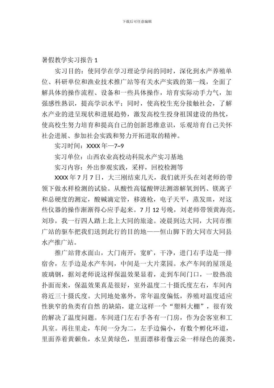 暑假教学实习报告_第2页