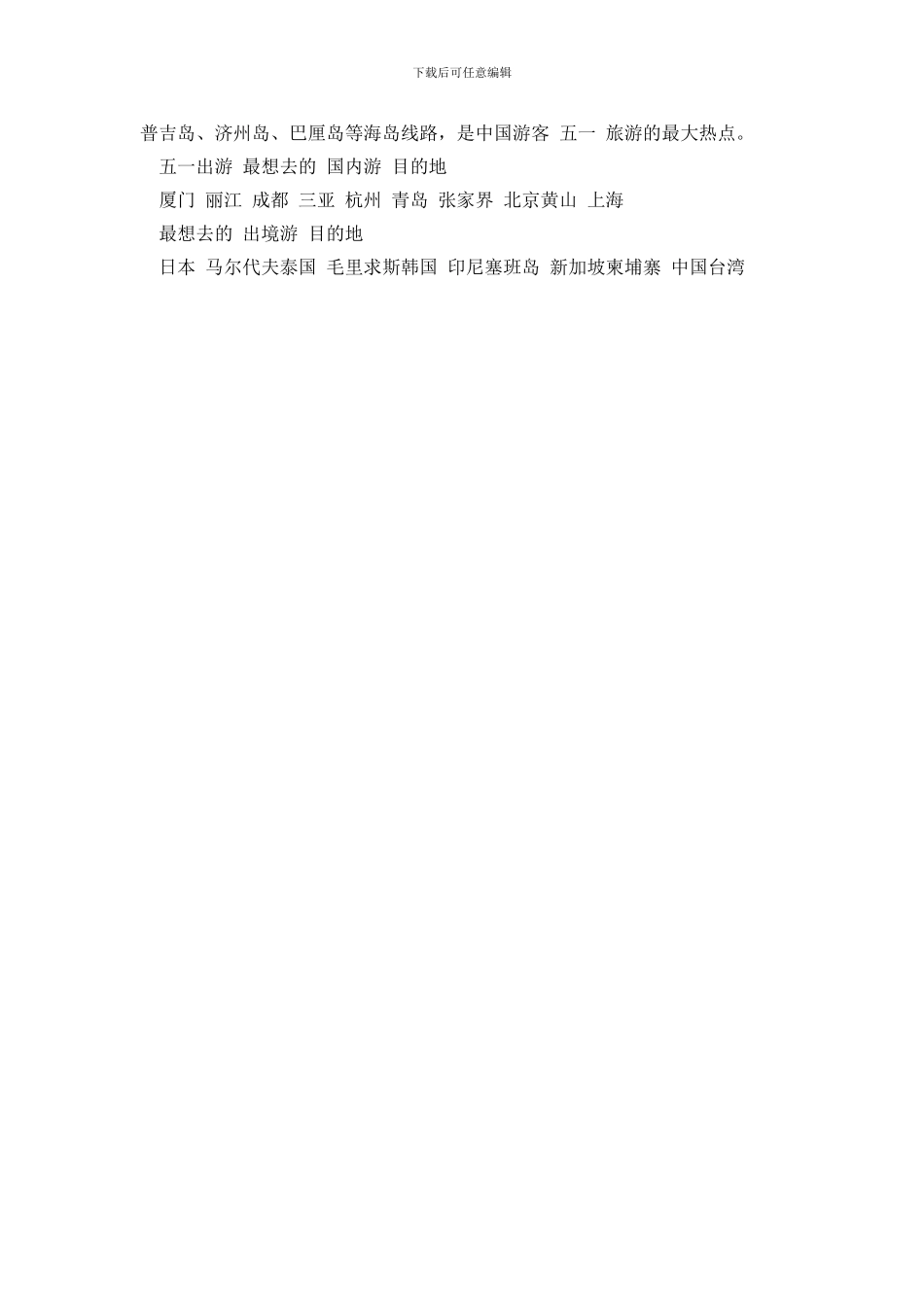 最新2024“五一最想去哪”调查报告：青岛位列第六_第2页