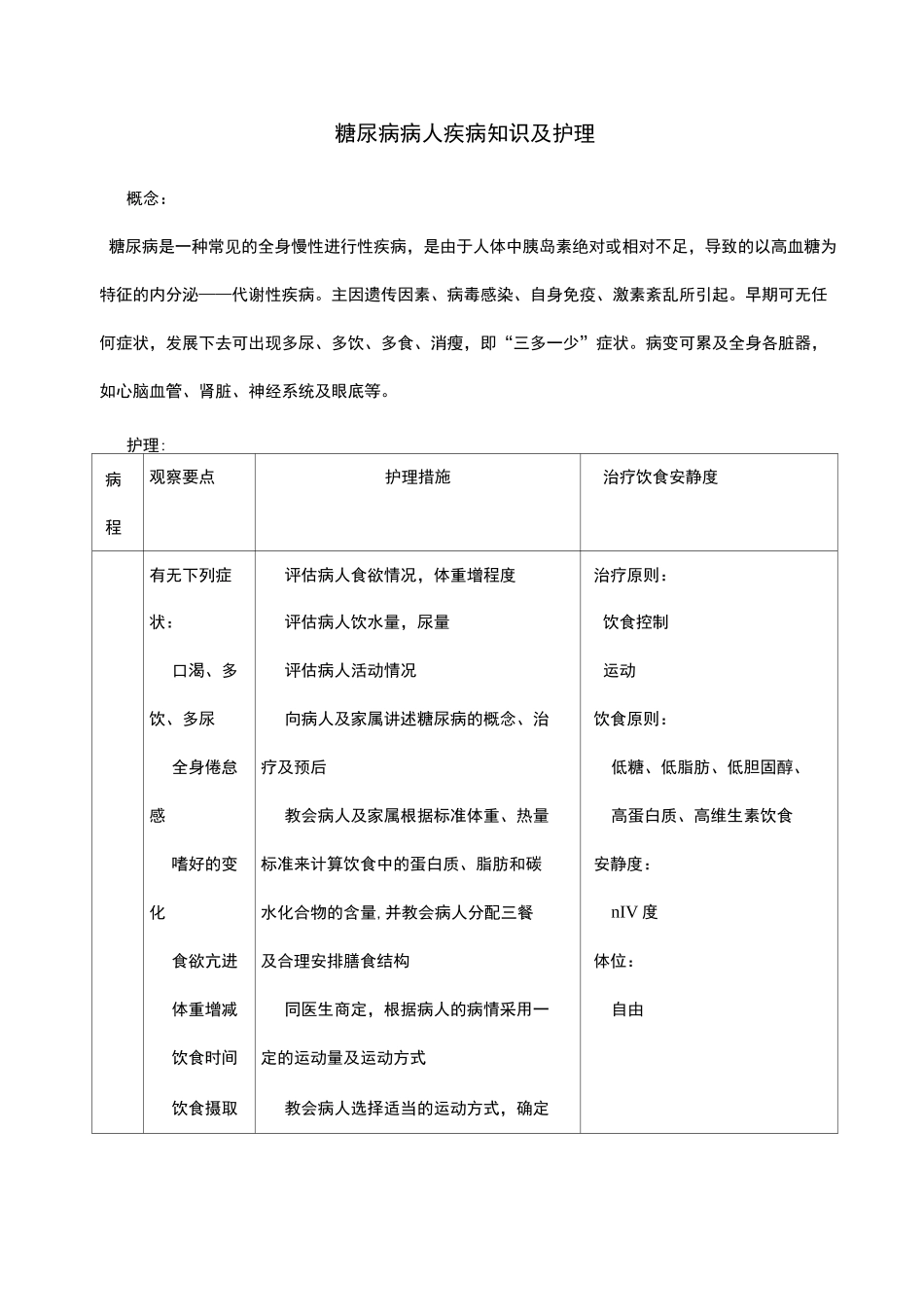 糖尿病病人护理常规_第1页
