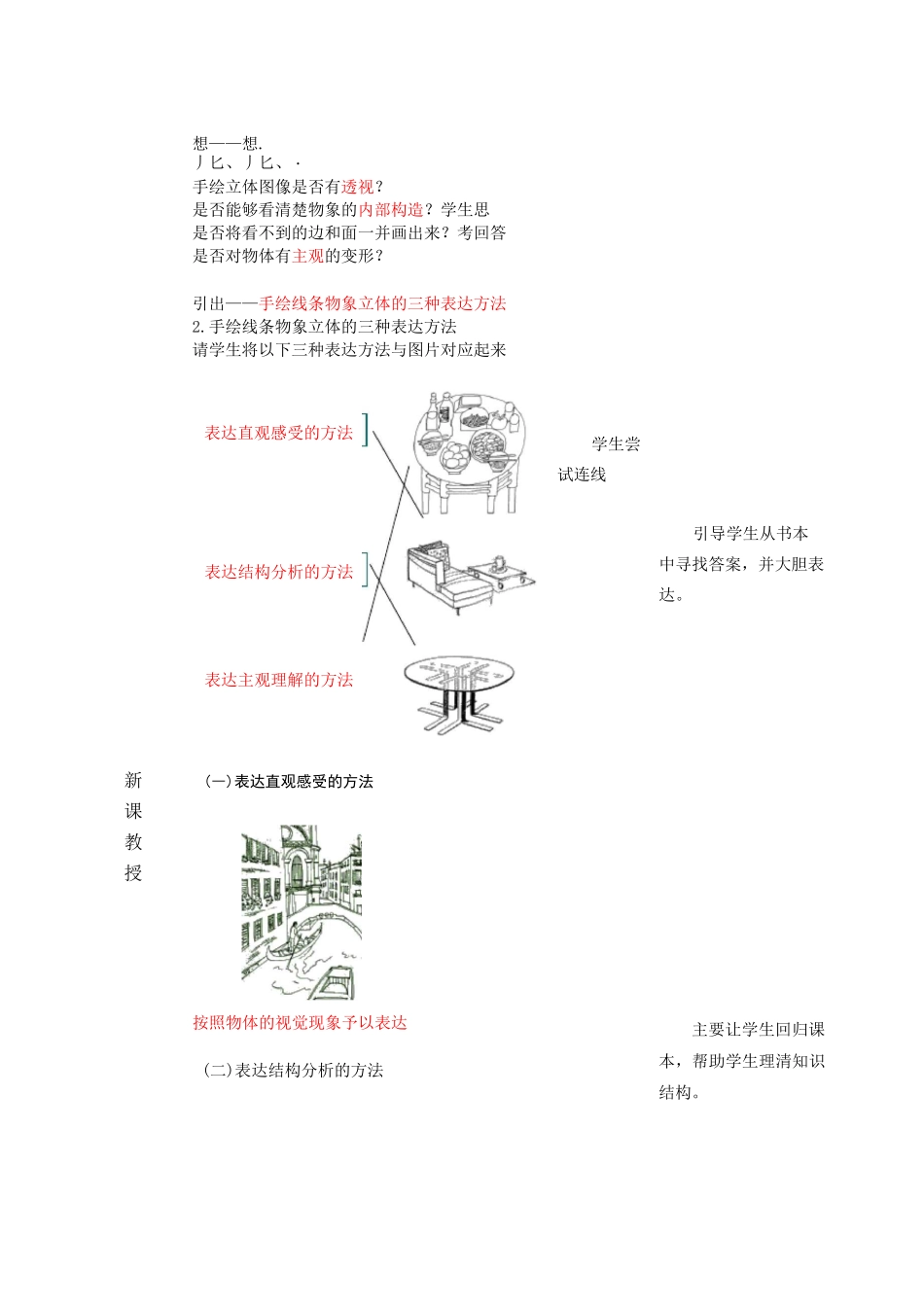 手绘线条图像-物象立体的表达_第3页