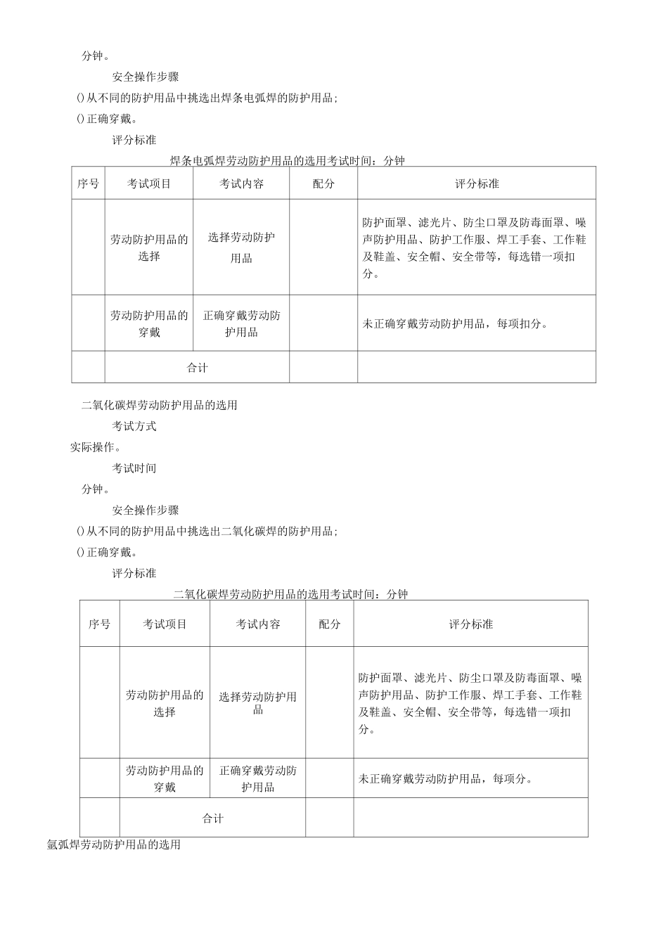 熔化焊接与热切割作业安全技术实际操作考试标准_第2页