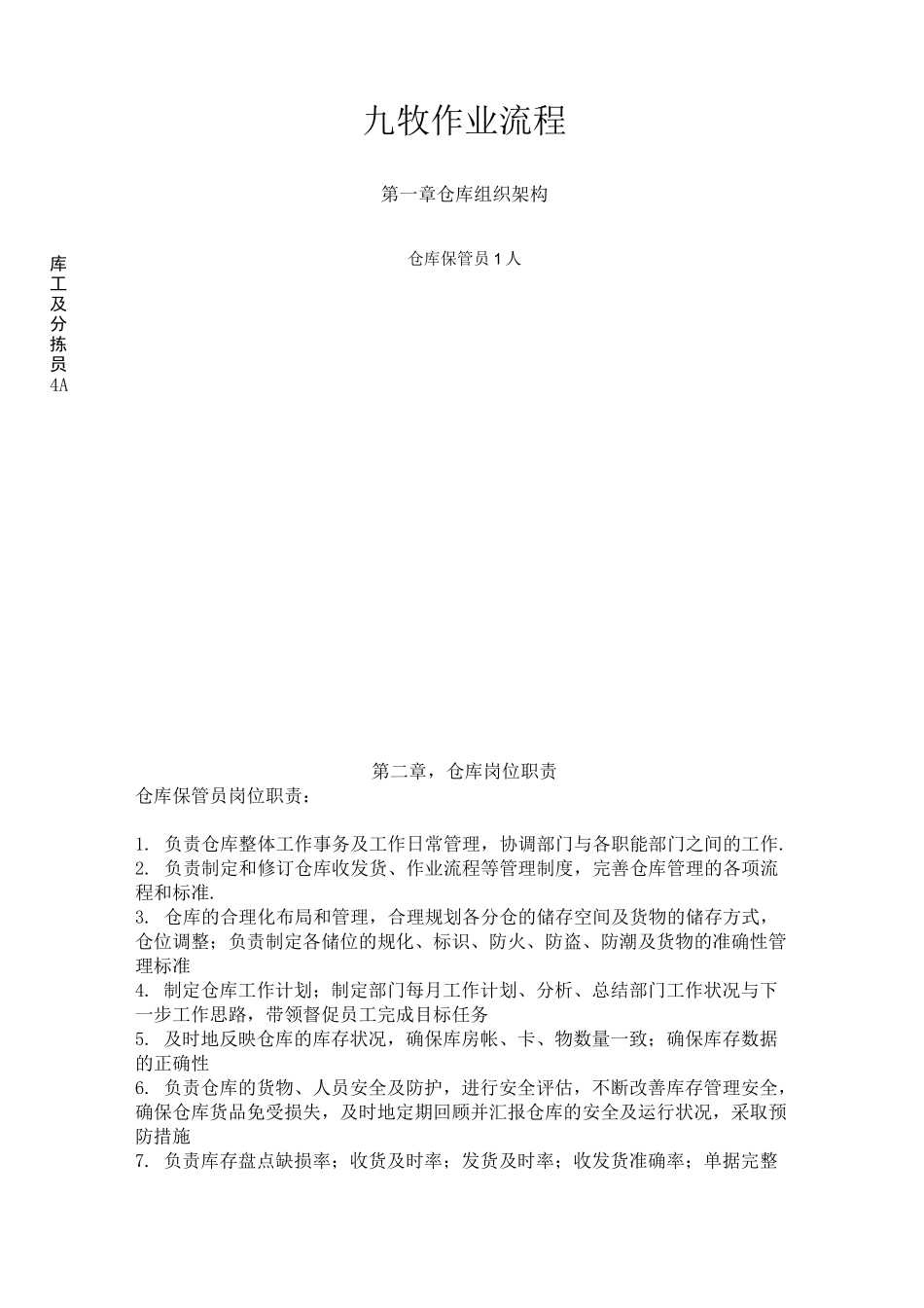 物流作业操作规程_第1页