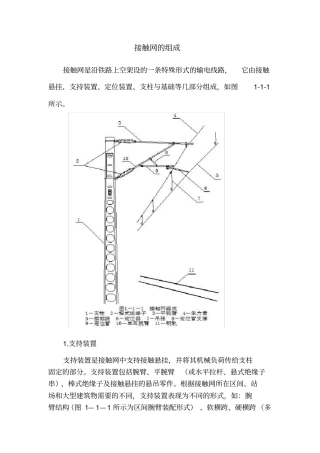 铁路接触网组成与分类