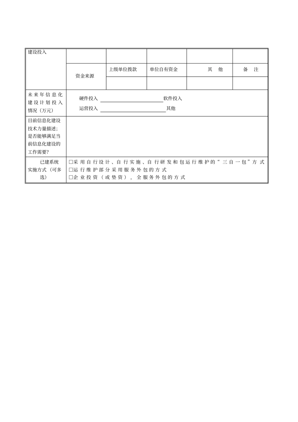 铜川新型智慧城建设信息化基础情况调研表_第2页
