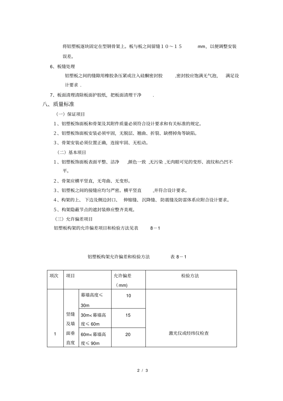 铝塑板门头干挂铝塑板施工方案_第2页
