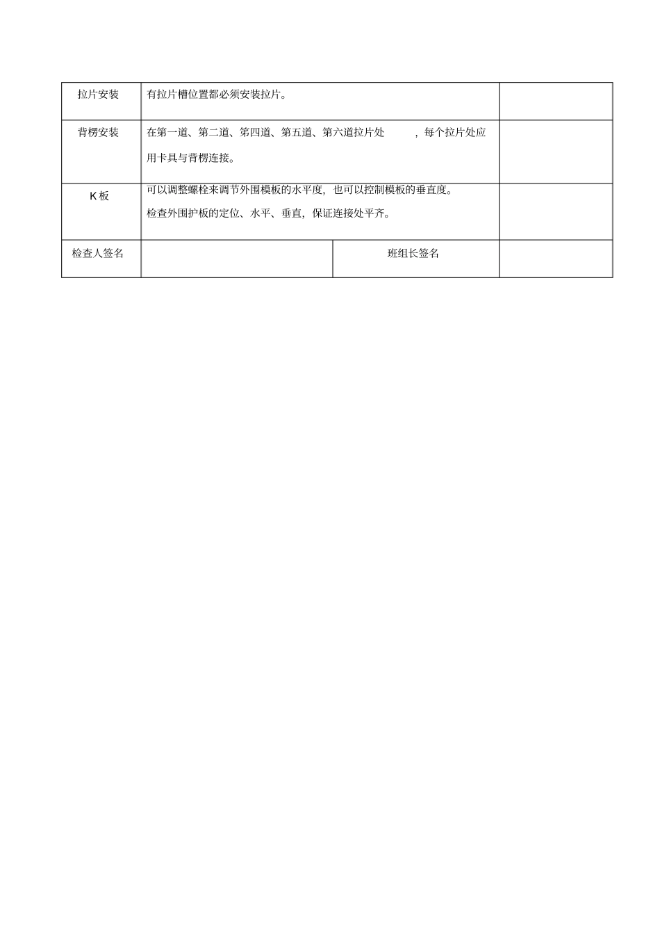 铝模安装施工验收表_第2页