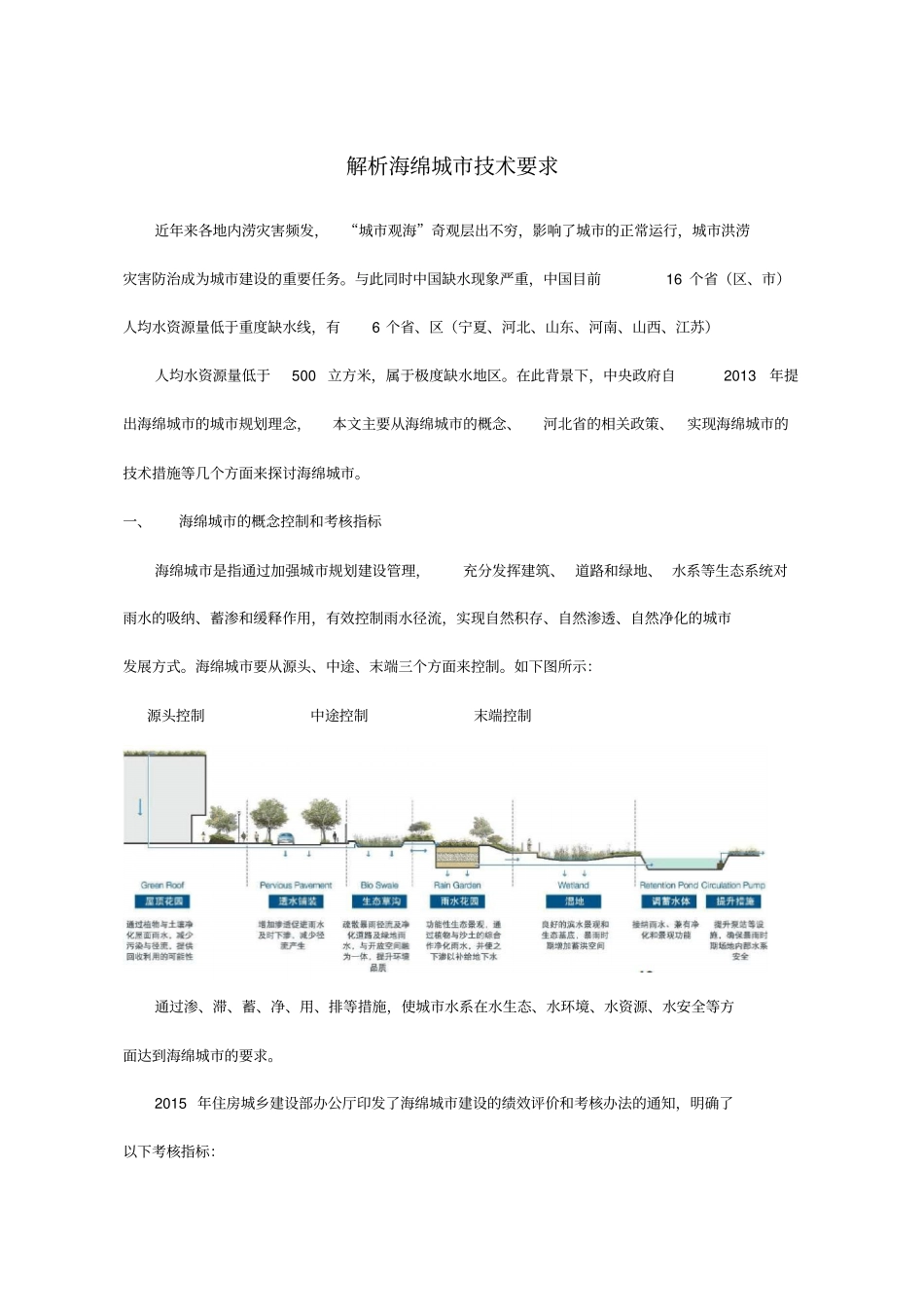 铭嘉设计——解析海绵城技术要求_第1页