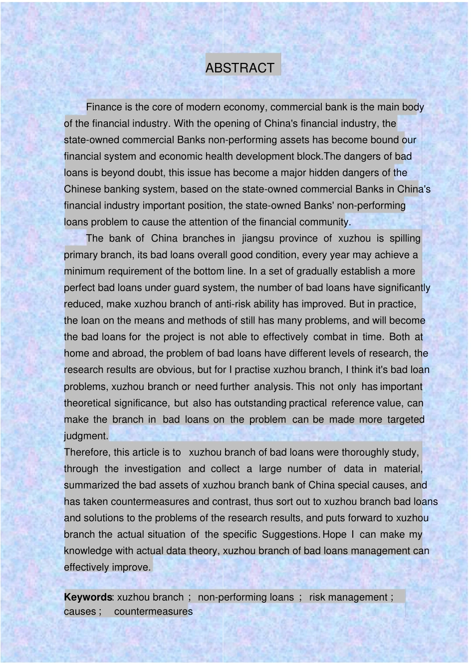 银行不良贷款的成因与对策分析以中国银行徐州分行为例毕业论文_第2页