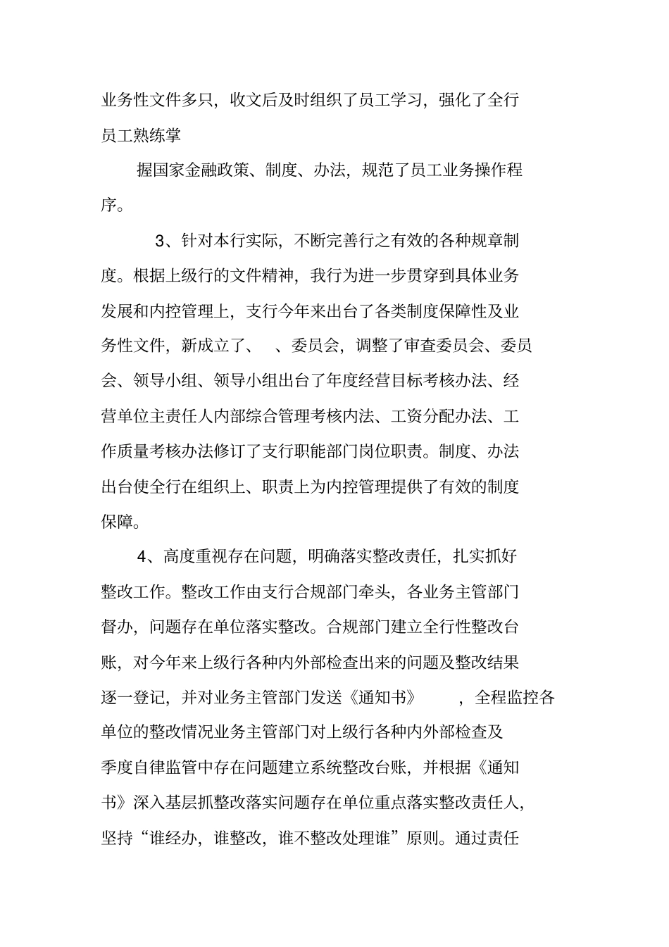 银行内控管理工作总结_第3页