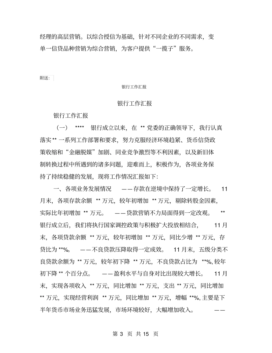 银行工作汇报-强化服务提高效率与地方经济共繁荣同发展【可编辑版】_第3页