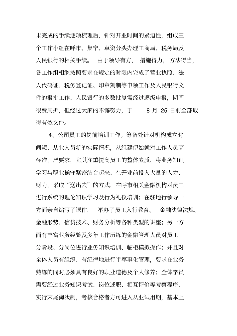 银行筹建工作总结_第3页