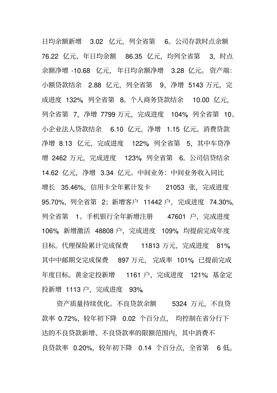 银行经营管理工作汇报_第2页