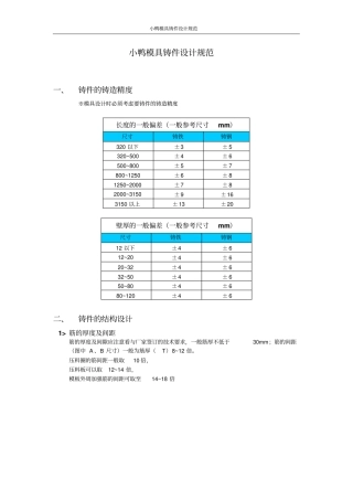 铸件设计规范