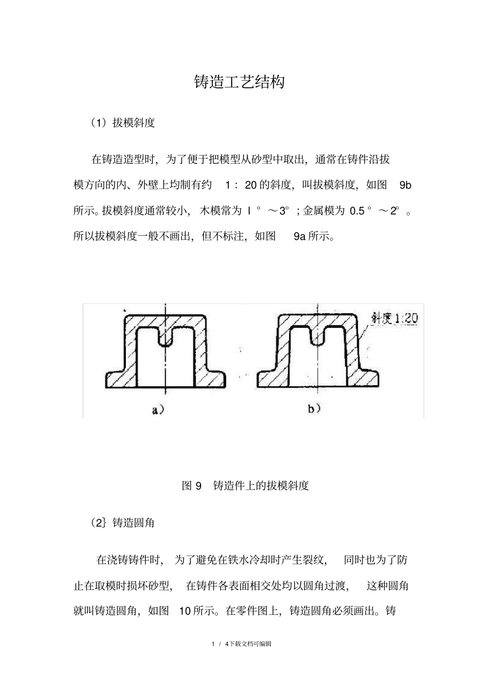 铸造工艺结构_第1页