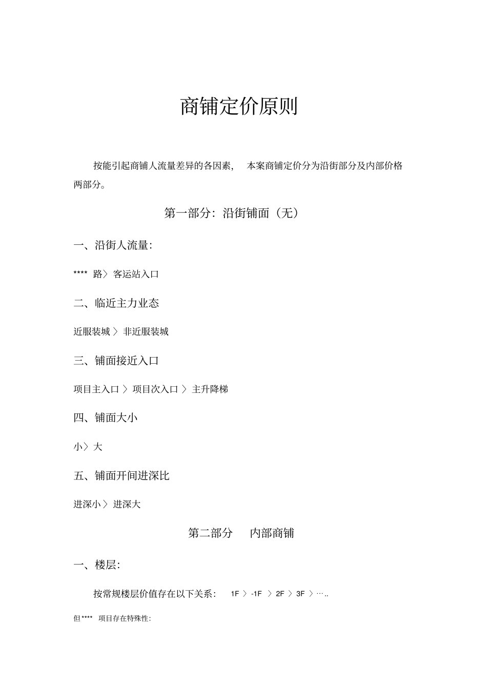 铺面定价原则_第1页