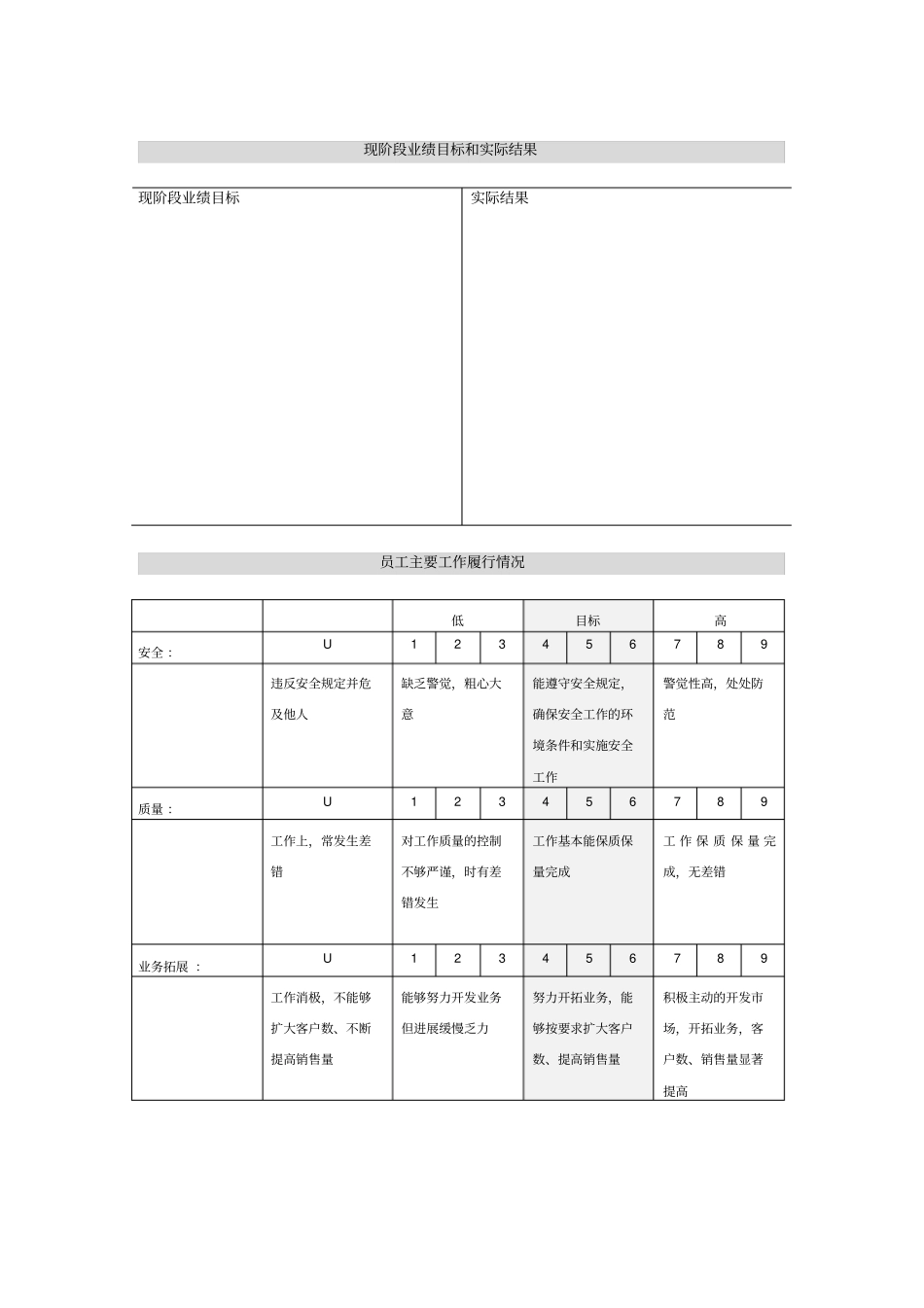 销售代表绩效评价表_第2页